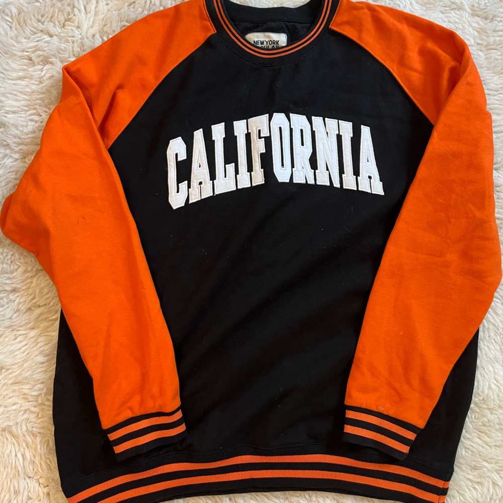 Orange and Black California Sweatshirt